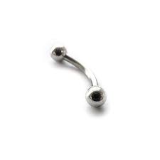 from da phactory 軟骨ピアス ボディピアス 16g 14g 18g バナナバーベル カーブドバーベル おしゃれ かわいい 12mm 10mm 8mm 14g シャフト10mm ボール3mm amazon 軟骨ピアス バーベル ピアス