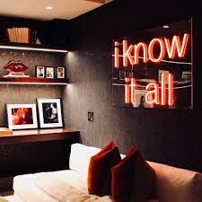 The Home Decor Trend Every Celebrity Is Obsessed With Right Now Neon Home Decor Neon Lights Bedroom Neon Signs Home