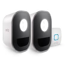 Arlo By Netgear 2 Indoor Outdoor Smart Home Security Lights Wire Free Weather Netgear Smart Home Security Wireless Home Security Systems Security Lights