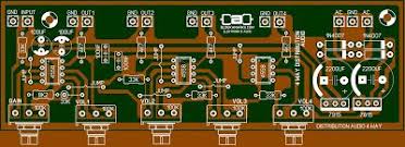 Cara membuat crossover aktif dari tone control. Layout Pcb Audio Distributor 4 Way Komplit Rangkaian Elektronik Elektronik Teknologi