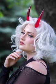 Transparent Red Resin Cast Oni Horns