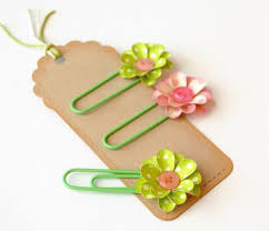 Etsy Paperclip Flower Bookmarks Paper Clip Art Paper Clips Diy Paperclip Bookmarks