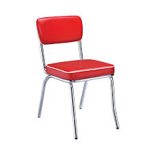 Molten metal poured into a form. Retro Open Back Side Chairs Red And Chrome Set Of 2 Walmart Com Walmart Com