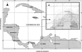 location of the study area image obtained from the nautical