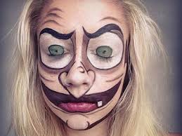 Halloween schminken skelett halbes gesicht bild bearbeiten app hd. Kunstvolle Schminke