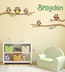 Free shipping on orders over $25 shipped by amazon. Boys Girls Personalized Name Owl Wall Sticker Custom Name Stencil Monogram Baby Nursery Room Wall Decor Custom Name Sign Custom Name Owl Nursery Wall Decal Wall Stickers Handmade Products Vit Edu Au
