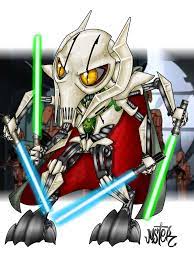 General Grievous By Juster Chibi Style Star Wars Star Wars Images Star Wars Bad Guys Star Wars Awesome
