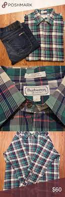 Vintage Burberry Men S Shirt Size Large Burberry Shirts For Men Vintage Burberry Mens Shirts