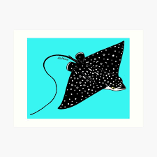 See more ideas about eagle silhouette, eagle, scroll saw patterns. Spotted Eagle Ray Art Prints Redbubble