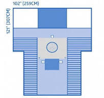 Medline Cesarean Section Surgical Drape with Pouch and Fenestration - Fenestrated C-Section Drape with Clear Screen, Foam - DYNJP6107