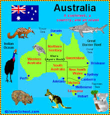 Australia States And Territories Zoomschool Com Australia For Kids Australia Continent Australia