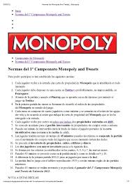 Instrucciones juego monopoly cajero loco : Normas Del Monopoly And Tweets Monopoly