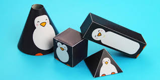 Paper penguin craft *this post contains affiliate links* cut two strips of black paper. Penguin Themed 3d Shape Nets Teacher Made
