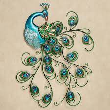 Pretty Peacock Indoor Outdoor Metal Wall Art Peacock Wall Art Outdoor Metal Wall Art Metal Wall Art Decor