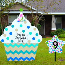 Birthday Lawn Signs Rental Beach Theme Birthday Cupcake Yard Sign Greeting Company Destin Fl Birthday Lawn Signs Flamingo Yard Sign Lawn Sign