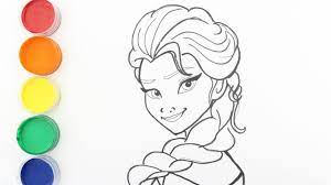 dessin elsa - Comment dessiner la reine des neiges - facile - tuto -  coloriage - étape - peinture - YouTube