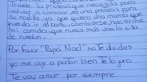 Cada día me levanto con animo y energía a dar todo de mi porque se que tengo al lado a una persona increíble, alguien desinteresado que vio en mi a una pareja con la cual quiso compartir su. Carta Para Papa Noel Te Pido Que La Cures A Mi Mamita Contexto Tucuman