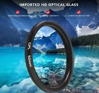 Amazon.com: Filtro polarizador circular de 2.047 in, filtro de lente CPL  multicapa ultra delgado, kit de filtro de cámara de teléfono con clip, ...
