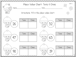 You may print and save them for personal and educational use only. Winter Place Value Practice Sheets Tens And Ones First Grade Math 1st Grade Math First Grade Math Worksheets