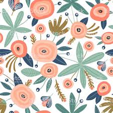 This floral themed quilt features a green palm tree print on the face and a solid color backing on the reverse. Seamless Pattern With Flowers Palm Branch Leaves Creative Floral Floral Texture Pattern Illustration Printing On Fabric