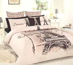 Paris Themed Full Bedding Paris Bonsoir Eiffel Tower Double Size Quilt Cover Set 2 Paris Room Decor Paris Themed Bedroom Paris Bedding