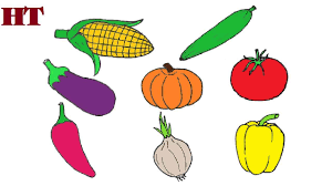 How To Draw A Vegetables Step By Step Fruit Drawings Easy Easy Drawings Fruits Drawing Drawings