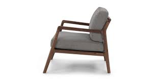Denman Storm Gray Chair Fabric Lounge Chair Chair Grey Chair