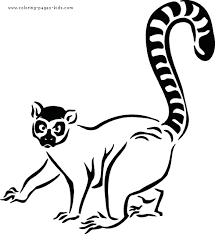 100% free coloring page of a meerkat. Meerkat Color Page