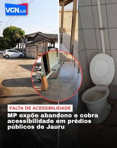 Rampas fora dos padr&otilde;es, banheiros sem adapta&ccedil;&atilde;o, cal&ccedil;adas irregulares, aus&ecirc;ncia de piso t&aacute;til e falta de equipamentos de combate a inc&ecirc;ndio est&atilde;o entre os problemas encontrados em nove pr&eacute;dios p&uacute;blicos de Jauru,