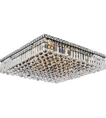 Led flush mount ceiling light fixtures come in many different styles from frosted, glass fixtures to crystal flush mount lights that seamlessly blend with the decor to refined, metal lights that. Elegant Lighting V2032f24bk Rc Maxime 13 Light 24 Inch Black And Clear Flush Mount Ceiling Light
