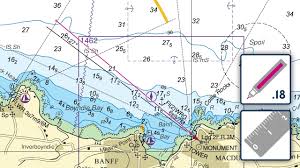 Inserting And Deleting A Leading Line On An Admiralty Standard Nautical Chart