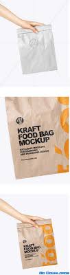 Yellowimages Mockups Kraft Food Bag With Nuts Psd Mockup Yellowimages