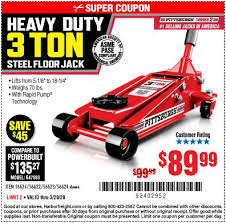 Pittsburgh Automotive 3 Ton Steel Heavy Duty Floor Jack With Rapid Pump For 89 99 In 2020 Harbor Freight Tools Foam Bumpers Floor Jack
