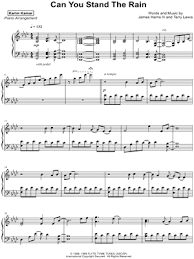 Or $1.29 to buy mp3. Karim Kamar Can You Stand The Rain Sheet Music Piano Solo In F Minor Download Print Sku Mn0186245