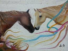 رسم خيل moose art art horses