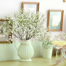 Baby's breath flowers are the classic and popular flowers for a wedding, home or office decoration. Dried Artificial Baby S Breath Flowers White Gypsophila Wedding Party Bride Bouquet Home Decor Buy At A Low Prices On Joom E Commerce Platform