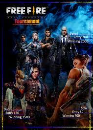 This game is available on any android phone above version 4.0 and on ios up to 50 players can be included in free fire. Free Fire Tournament Poster Penggambar