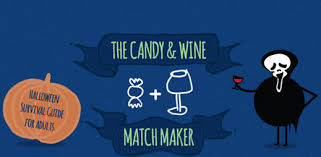 chart for pairing wine with halloween candy