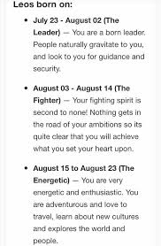 Pin On Leo 15th August