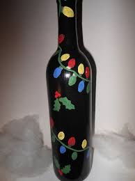 8 Easy Diy Projects To Prep For The Holidays Redesign Revolution Wine Bottle Crafts Painted Wine Bottles Christmas Wine Bottles