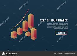 Cool Banner Charts Data Visualization Concept Growing
