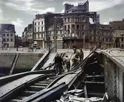 Image result for destroyed bridge normandy 1944