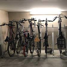 Fahrradparksysteme Kompakt Fahrradparksysteme Falcovert Platzsparender Fahrradstander Fahrrad Hollandrad Abfalleimer