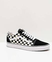 Black And White Checkered Shoes Vans Old Skool Black White Checkered Skate Shoes Zumiez In 2020 Vans Shoes Old Skool Vans Old Skool Vans