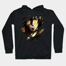 He was the main protagonist of attack on titan. Eren Yeager Titan Attack On Titan Manga Hoodie Teepublic De