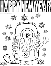 50 Happy New Year 2020 Coloring Pages Sheets To Print In 2020 New Year Coloring Pages Minion Coloring Pages Rudolph Coloring Pages