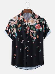 Big & tall croft & barrow® dress shirt & tie set. Designer Charmkpr Mens Ethnic Floral Print Loose Casual Breathable Short Sleeve Shirts Newchic