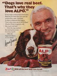 1982 printed ad Alpine dog food, Loren green Signature, Cocker Spaniel
