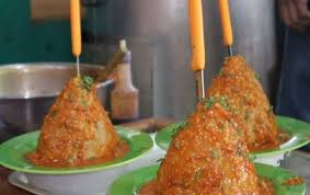Simak resep bakso mercon yang bikin nagih ini. Bakso Tumpeng Dan Kawah Merapi Dengan Siraman Sambal