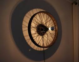 Items Similar To Silver Bike Wheel Cage Chandelier On Etsy Fahrrad Rad Lampe Upcycling Ideen